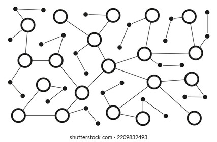Digitale Netzwerk-Benutzer verbinden Punkte und Linien Hintergrund Vorlage. Technologiegebundene globale digitale Datenbank-Grafik-Vektorgrafik.