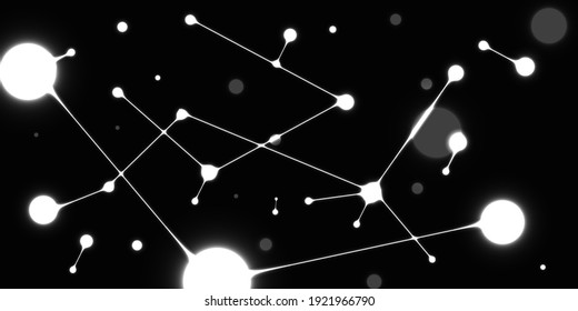 Network Dots and lines connection. Modern dark abstract technology background. Vector EPS 10