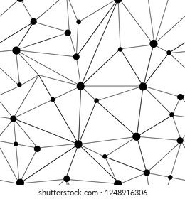 Network double on white background. Fashion graphic background design. Modern stylish abstract texture. Monochrome template for prints, textiles, wrapping, wallpaper, website etc. Vector illustration