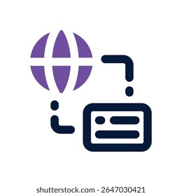network duotone icon. Sleek and modern vector icon for websites, mobile apps, marketing materials, and corporate design. Fully scalable and ready to use.