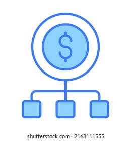 network Finance Related Vector Line Icon. Editable Stroke Pixel Perfect.