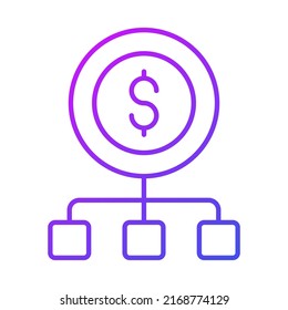network Finance Related Vector Line Icon. Editable Stroke Pixel Perfect.