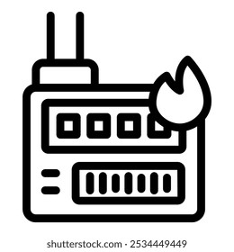 O firewall de rede está sendo apagado, indicando uma falha de segurança