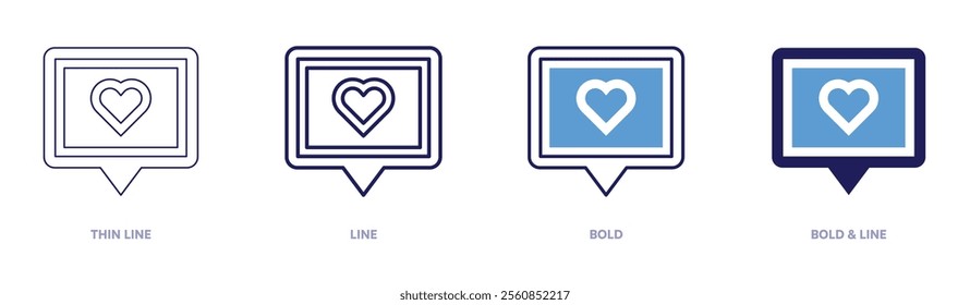 Network firewall icon in 4 different styles. Thin Line, Line, Bold, and Bold Line. Duotone style. Editable stroke.