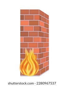 Network firewall icon. vector illustration