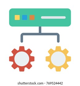 network flat icon 