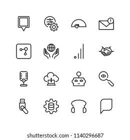 Network flat icon set. Single high quality outline symbol of info for web design or mobile app. Thin line signs for design logo, visit card, etc. Outline logo of graphic network 