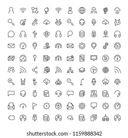 Network flat icon set. Single high quality outline symbol of info for web design or mobile app. Thin line signs for design logo, visit card, etc. Outline logo of graphic network 