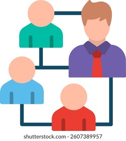Network Flat Illustration Vector Design