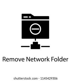 Network Folder Glyph Icon