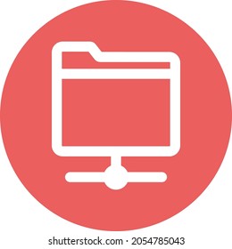 Network folder Isolated Vector icon which can easily modify or edit

