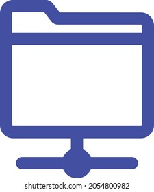 Network folder Isolated Vector icon which can easily modify or edit

