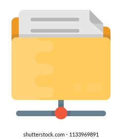 Network folder, a shared folder on the network 