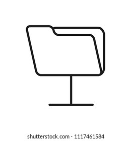 network folder vector icon
