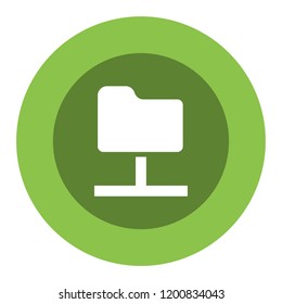 network folder vector icon