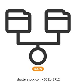 Network Folder Vector Icon