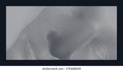 Red formando rostro humano de IA. Concepto de tecnología y robótica. Enmascaramiento social anónimo. Ciberdelincuencia e ilustración vectorial de la seguridad cibernética. 
