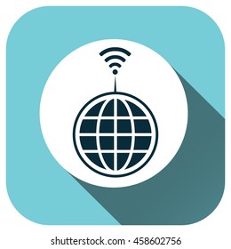 Network globe icon