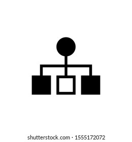 network glyph icon black and white