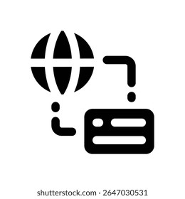 network glyph icon. Strong and solid vector icon for websites, mobile interfaces, presentations, and visual branding. High quality and easy to edit.