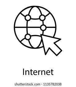 
Network grid covering globe symbolising world wide web 
