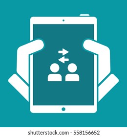 Network group - Flat minimal icon