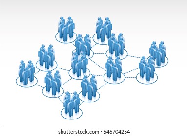 Network of groups