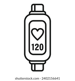 Network healthcare equipment icon outline vector. System sport. Activity band