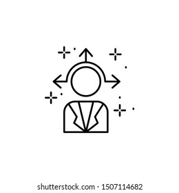 Network, human icon. Element of modern business icon