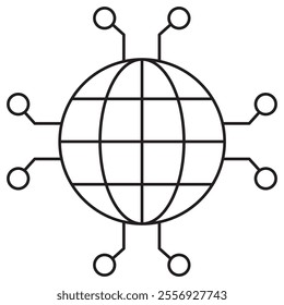 Network Icon, Building Reliable and Secure Network Infrastructures, Optimizing Connectivity Through Advanced Networking Solutions, Vector