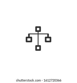 Network icon. Business symbol. Logo design element
