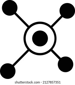 Icono de red. Signo De Vector De Icono De Negocio Y Símbolo Aislado En Fondo Blanco