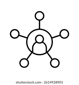 network icon color editable on white background