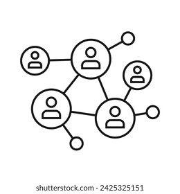 Network icon. Connection symbol. social network. Vector