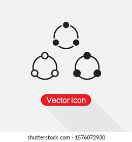 Network Icon, Connection Icon Vector Illustration Eps10