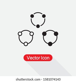 Network Icon, Connection Icon Vector Illustration Eps10