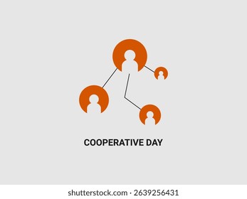 A network icon depicting several human figures within orange circles