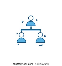 Network icon design vector