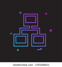 Network icon design vector