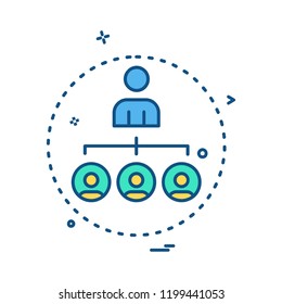 Network icon design vector