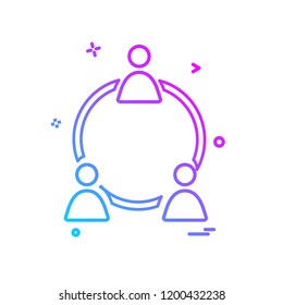 Network icon design vector
