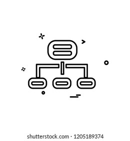 Network icon design vector