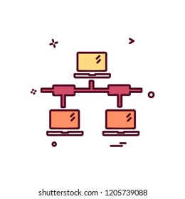 Network icon design vector