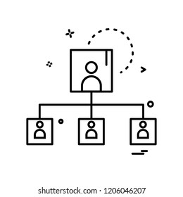 Network icon design vector