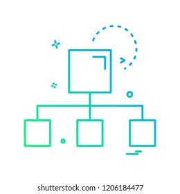Network icon design vector
