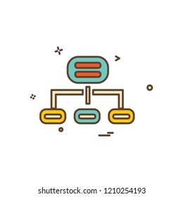 Network icon design vector