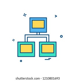 Network icon design vector
