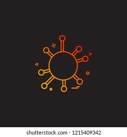Network icon design vector 