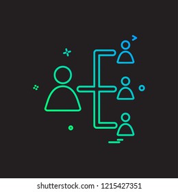 Network icon design vector