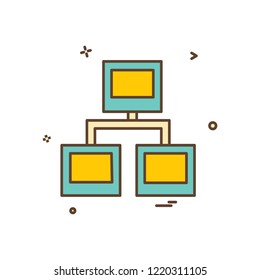 Network icon design vector
